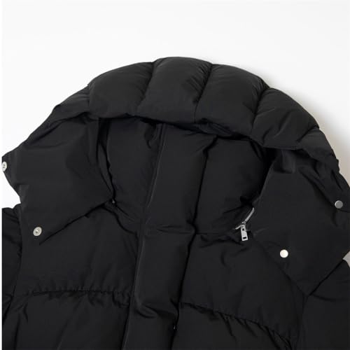 Doudoune à capuche plissée manteau ample chaud hiver - 4