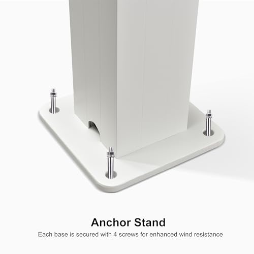 PURPLE LEAF Louvered Pergola 10' x 14' White Outdoor Aluminum Pergola with Roller Blinds Adjustable Gazebo Rainproof for Patio Deck Garden, 1 Long Side and 2 Short Side - Image 8