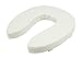 ObboMed MU-3402 Asiento Cojín Elevador para Inodoro/Asiento para Inodoro Acolchado para Ancianos, Mayores; Blanco - 5 cm / 2 Pulgadas