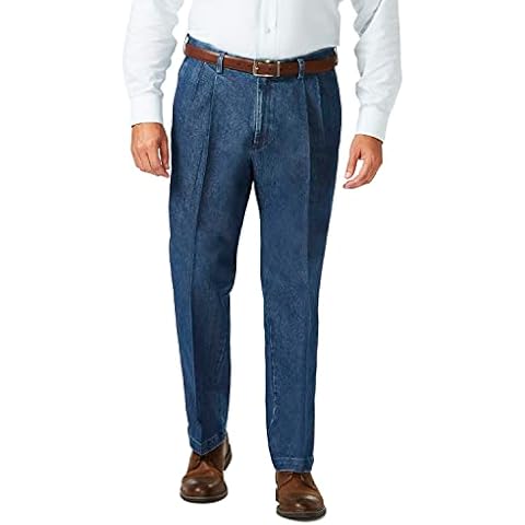 Haggar Men's Casual Fit Denim Trousers Cover