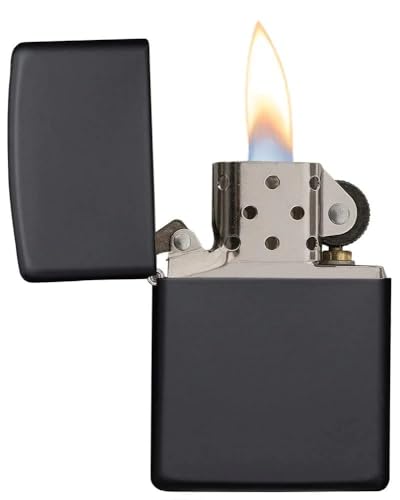 Encendedor Zippo Clásico Personalizado Negro Mate miniatura 3