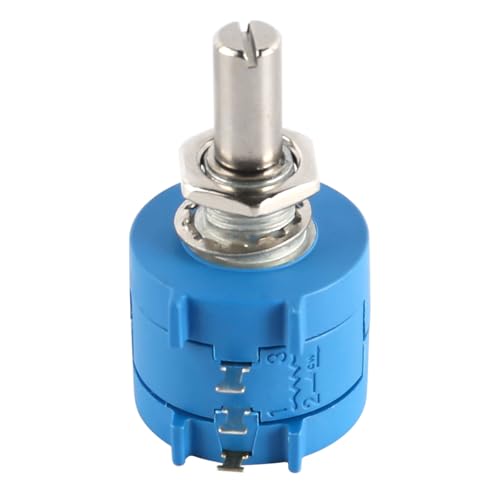 Tiardey Potenciómetro multivuelta de 5K 3590S-2-502L Potenciómetro Ajustable de precisión Potenciómetro rotatorio multivuelta de 5K ohmios para Aplicaciones de calibración de electrónica
