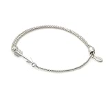 Alex and Ani Path of Symbols Adjustable Pull Chain Bracelet for Women, Arrow Charm, 925 Sterling Silver, 5.5 to 9.5 in