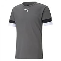 PUMA Unisex Kinder Teamrise Jersey Jr Shirt, Smoked Pearl-puma Black-puma White, 164 EU