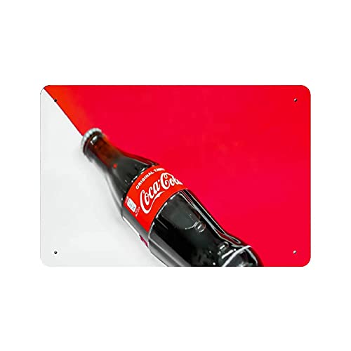 KEYGAMER Coca-cola Plaque en métal vintage pour garage, bar, décoration murale 20,3 x 30,5 cm Cover