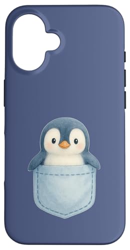 Pimkin the Pocket-Size Penguin Pocket �X�}�z�P�[�X iPhone 16 �p