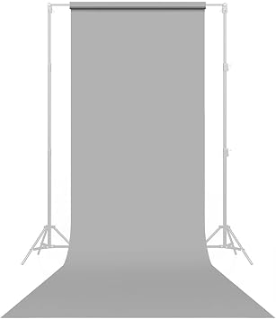 Savage Seamless Paper Photography Backdrop - Color #60 Focus Gray, Size 53 Inches Wide x 36 Feet Long, Backdrop for YouTube Videos, Streaming, Interviews and Portraits - Made in USA