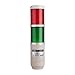 MT5B2AL-RG, Stack Tower Light, 56mm Red/Green Color 2 Stack, Steady, Pole mounting Beige Body, 25