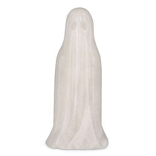 Artistone 3" Halloween Crystal Carving Ghost Figurine Carved Gemstone White