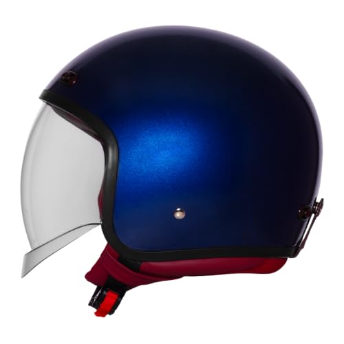 Image of Steelbird SBH-67 Retro 5.0 DOT and ISI Certified Open Face Helmet for Men and Women