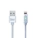 Lightning Apple MFi Certified Charge & Sync Cable by SPEED CHARGER ZONE | (Silver) | Smart LED Indicator, Incredibly Fast Charging, Tough Durable Construction, LT WARRANTY! Length 3.3 Ft (1M)