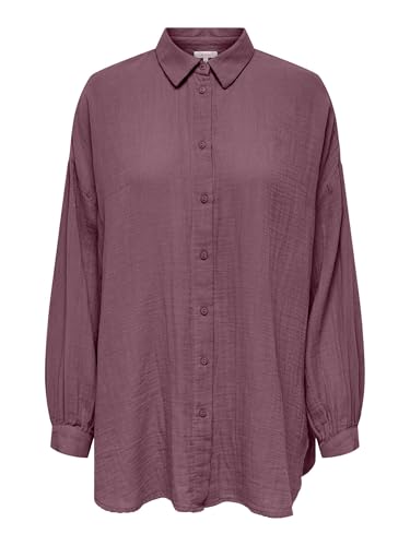 ONLY Damen ONLTHYRA Oversized Shirt NOOS WVN ,Sun Kissed Coral ,M – Ansicht 9