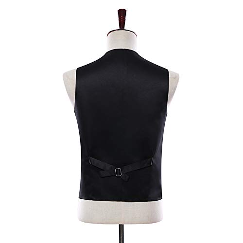 Black Tree Camouflage Color 5 Buttons Mens Vests2