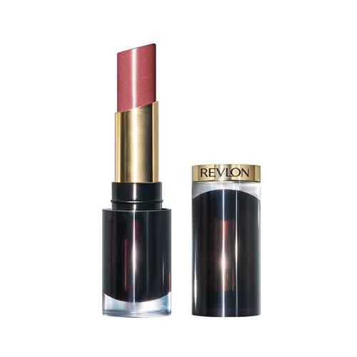 Revlon Super Lustrous Glass Shine Lipstick, Lippenstift mit brillanter Farbe, cremige und feuchtigkeitsspendende Formel mit Hyaluronsäure, Aloe und Rosenquarz, 003 Glossed Up Rose, 3.1 ml