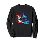 8.5 oz, Klassisch geschnitten Flammen Schneemobil Schneemaschine Ski-Doo Motorschlitten Sweatshirt