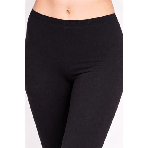 Image of Women Cotton Ankle Leggings Combo | Soft Stretchable Breathable Fabric | High Waist Comfortable Fit Bottom Wear for Kurti Office Casual & Daily Use