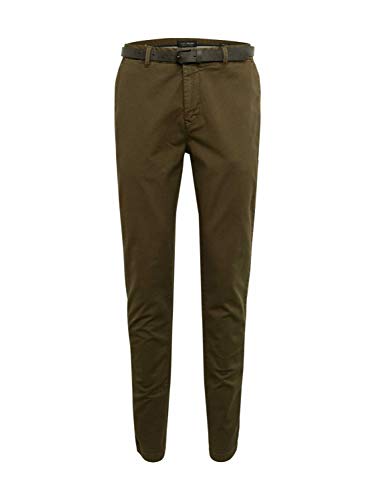 Scotch & Soda Herren Stuart- Classic Garment-Dyed Chino Hose,per Pack Grün (Army 0115),W33/L34(Herstellergröße:33/34)