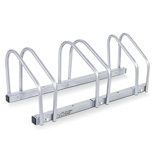 CCLIFE Fahrradständer Boden für 3 Fahrräder