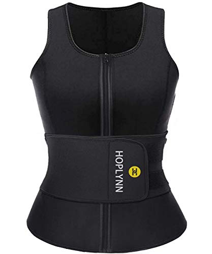 HOPLYNN Neoprene Sauna Sweat Waist Trainer Corset Trimmer Vest for Women Weight Loss