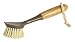 Evriholder Bamboo Naturals Long Handle Brush Dish Scrubber with Built-In Food Scraper, Made of Sustainable Bamboo and Recycled Plastic