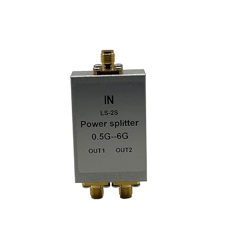 2-Way Micro Wave Divider Coaxial Cable Power Splitter 500mhz-6000MHz SMA 1.5Ghz 4G 5G 6G Divider Signal Splitting Device for GPS TV Satellite Telecom Radio Frequency Allotter