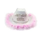 Generisch Bonnet pour garçon et enfant   Chapeau de cowboy pour fille   Style western   Décoré avec des motifs mignons   Parfait pour les anniversaires d'enfants, les occasions festives, les séances