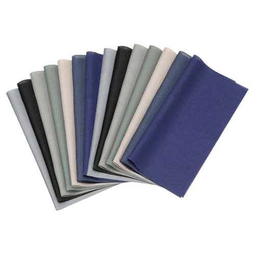 Tissu en coton pour couture et patchwork PATIKIL coupons bleu foncé