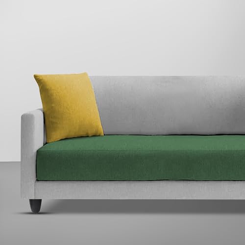 Image of Casaliving Dominic 2 Seater Sofa Set for Living Room (Green Grey Fabric) Premium Fabric Sofa