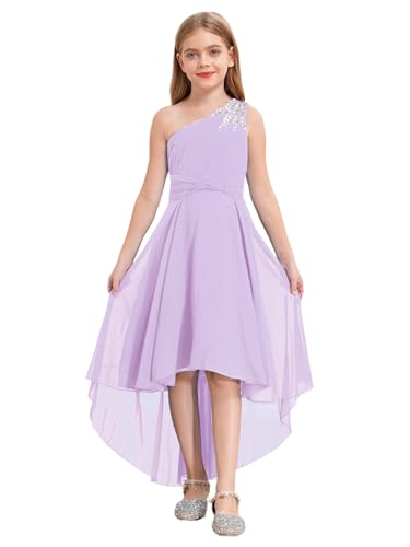 Robe fille élégante lavande pour cérémonie résolvant le choix de tenue de bal
