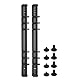 PATIKIL A5 6-Loch Ringbuchmechanismen, 2er-Set Ringbuchrücken Ersatz für Ringbuchplaner, Schwarz
