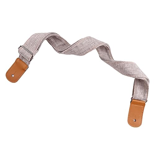 ifundom 1pieza Correa De Ukulele De Algodón Y Lino Con Extremos De Cuero Y Duradera Para Guitarras...