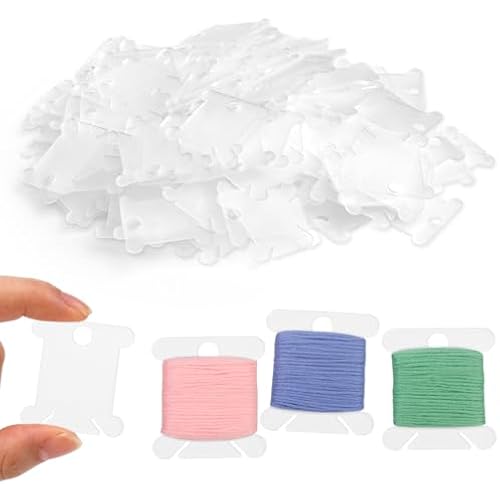 LOKUNN Embroidery Floss Bobbins 150 PCS Embroidery Floss Organizer