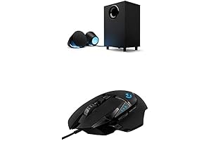 Logitech G560 Lightsync Gaming Speakers and G502 Hero Mouse