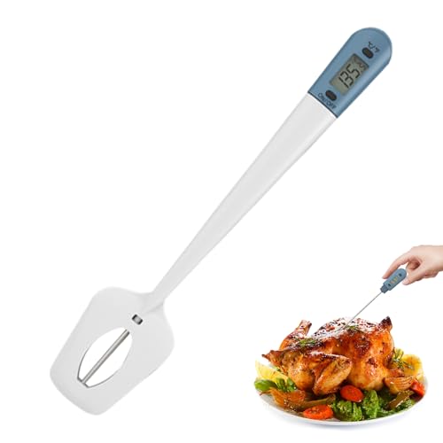 Spatule de cuisine avec thermomètre pour réussir sirops et chocolats