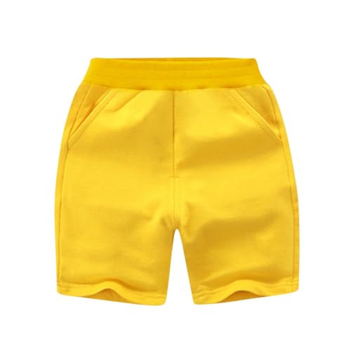 Toddler Baby Kids Plain Cotton Sport Jogger Shorts Pants Boys Girls Summer Short Casual Elastic Waist Trousers