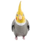 Très détaillé : ce modèle de perroquet calopsitte est d'une facture méticuleuse, capturant l'essence de l'oiseau avec une précision saisissante. figurines d'oiseaux, décoration perroquet d'extérieur