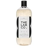 The Lab Co. Baby Wash 1 Litre. For up to 64 washes. Non-Bio Liquid Laundry Detergent for washing machines and hand washing. Plant Based. With a delicate Fresh Cotton Fragrance.