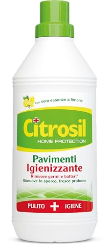 Citrosil Home Protection - Detergente Liquido Pulisci Pavimenti Disinfettante con Vere Essenze di Limone, 900 ml