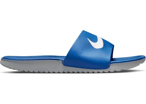 Nike Kawa Little/Big Kids' Slides, Hyper Cobalt/White, 1Y