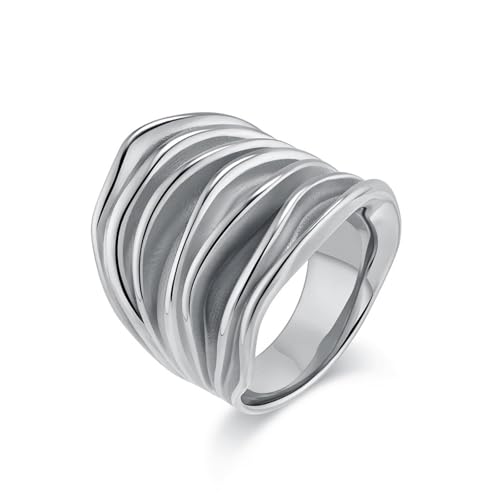 Bague anneau en acier pour femme et homme taille 7 style minimaliste