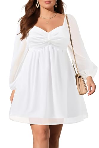 Pinup Fashion Women Graduation Dress Plus Size - Homecoming Sweetheart Neckline Chiffon A-Line Short Dresses