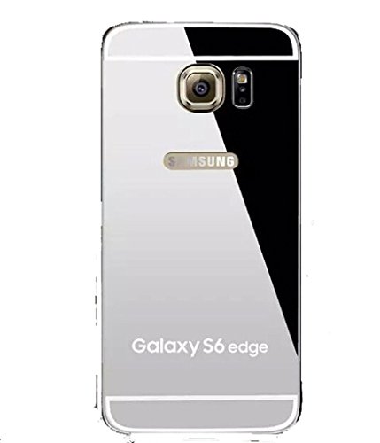 Samsung Galaxy Note 5 Mirror Case, Double-Lin Luxury Anti-scratch Ultra thin Mirror Metal Aluminum Frame Case for Samsung Galaxy Note 5 Silver