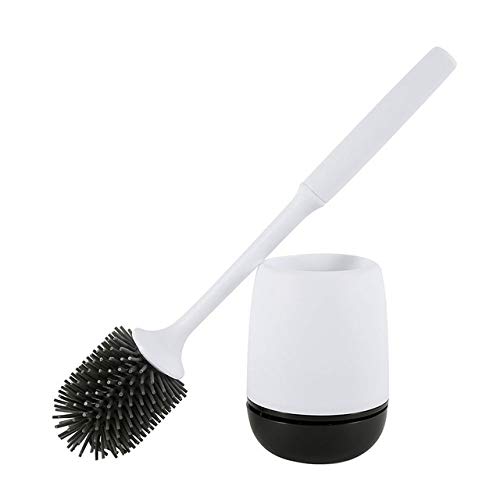 WDSOPK Toilet Brush Holder Toilet Brush Head Holder Toilet Wall-Mounted Or Floor-Mounted Household Cleaning Bathroom Accessories (A)