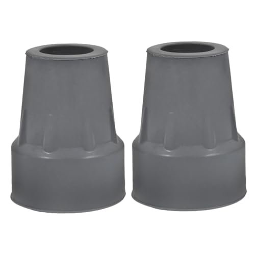 NULYLU 2pcs Rubber Crutch Tips for The Disabled Non-Slip Replacement Covers for Walking Sticks and Canes Shock Absorbing Replacement Rubber Cane Tips