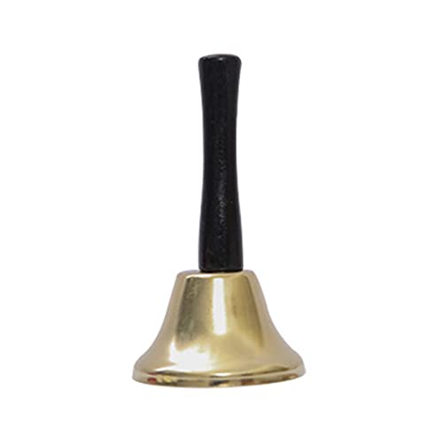 Santa Claus Hand Bell, Santa Claus Hand Bell Christmas Ringing Decoración Oro, Navidad, Decoraciones