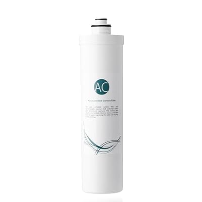 iSpring FT15Q Quick-Change Inline Carbon Filter for Ultra Filtration Under Sink Water Filter System, fits CU-A3, CU-A4, White Small