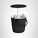 Keter Go Bar 4.2 Gallon Portable Beer and Wine Cooler with Handle and Pop Up Outdoor Table Perfect for Your Patio, Picnic, and Beach Accessories, Graphite