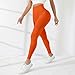 Butt Lifting Seamless Leggings for Women Booty Sculpt Contour High Waist Workout Yoga Gym Pants Compression Leggings Orange