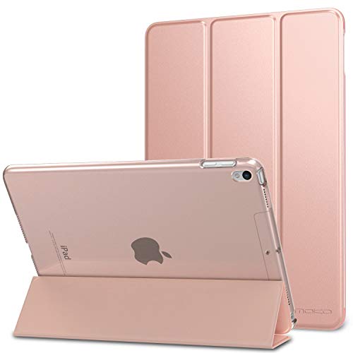 MoKo Case Fit New iPad Air 3 2019(3rd Generation 10.5 inch)/iPad Pro 10.5 2017 - Slim Lightweight Smart Shell Stand Cover with Translucent Frosted Back Protector - Rose GOLD (Auto Wake/Sleep)