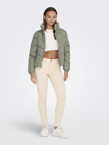 Image of ONLY Women's A-Line Coat (15305656- Seagrass